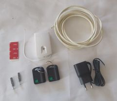 Kit Telecommande 433Mhz 1 recepteur 1 canaux - 2 emetteurs + alim prise